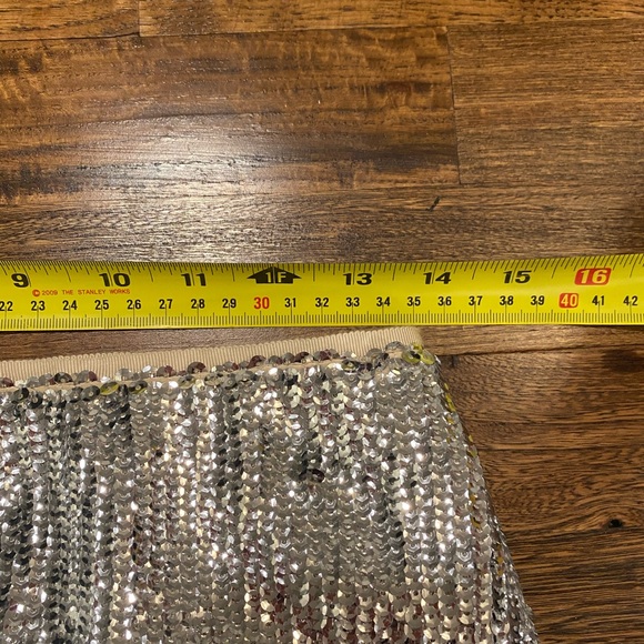 J crew silver sequin pencil skirt - Picture 5 of 7